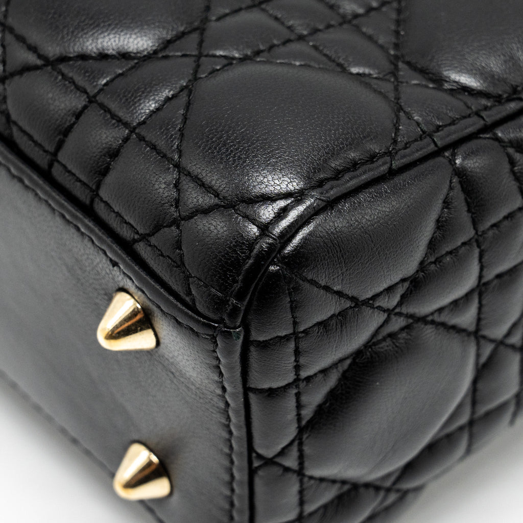DIOR SMALL MY ABC LADY DIOR LAMBSKIN BLACK GHW