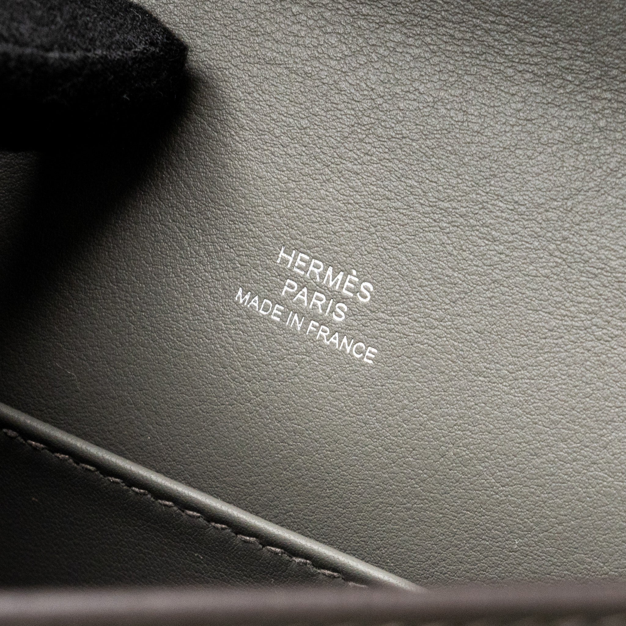 HERMES KELLY POCHETTE SWIFT GRIS MEYER SHW