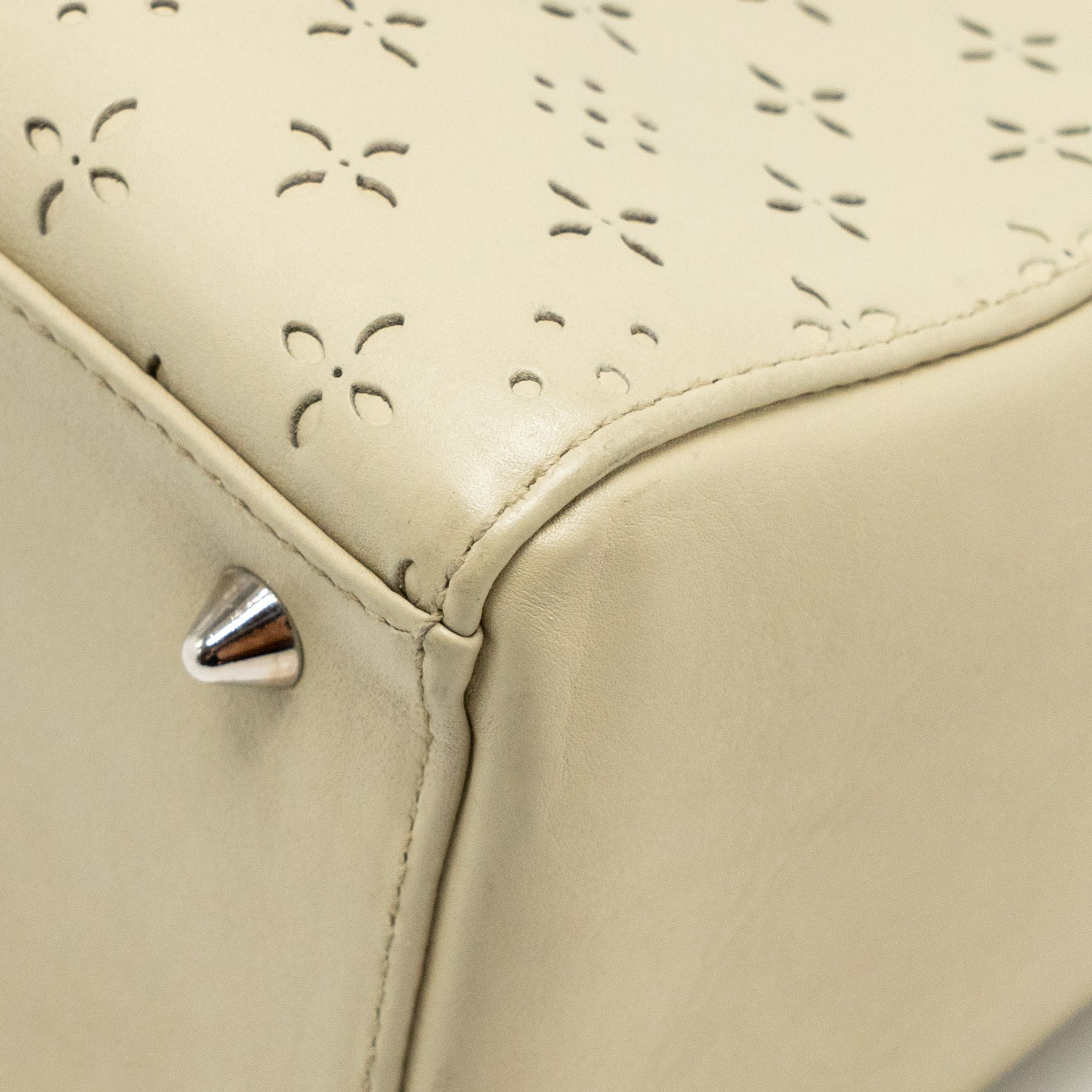 DIOR MEDIUM LADY DIOR LEATHER BEIGE SHW