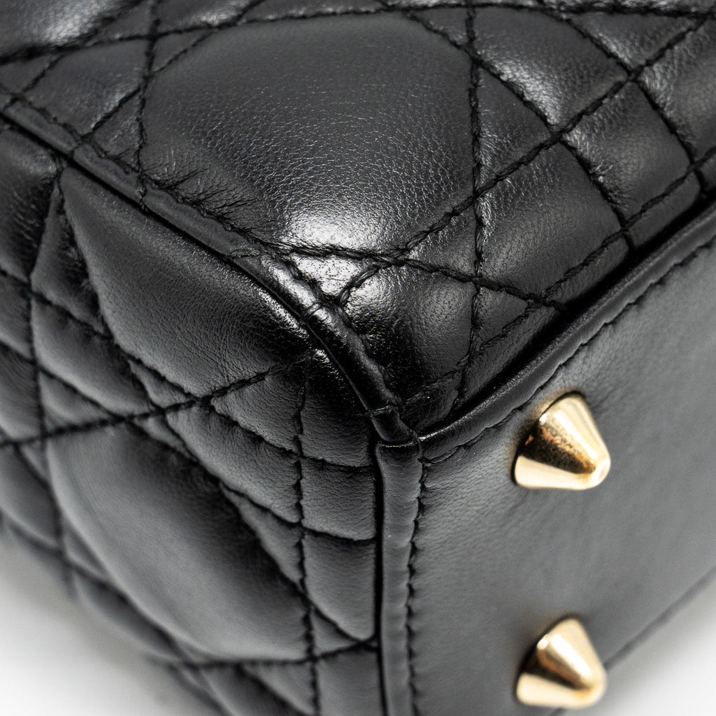 DIOR SMALL MY ABC LADY DIOR LAMBSKIN BLACK GHW