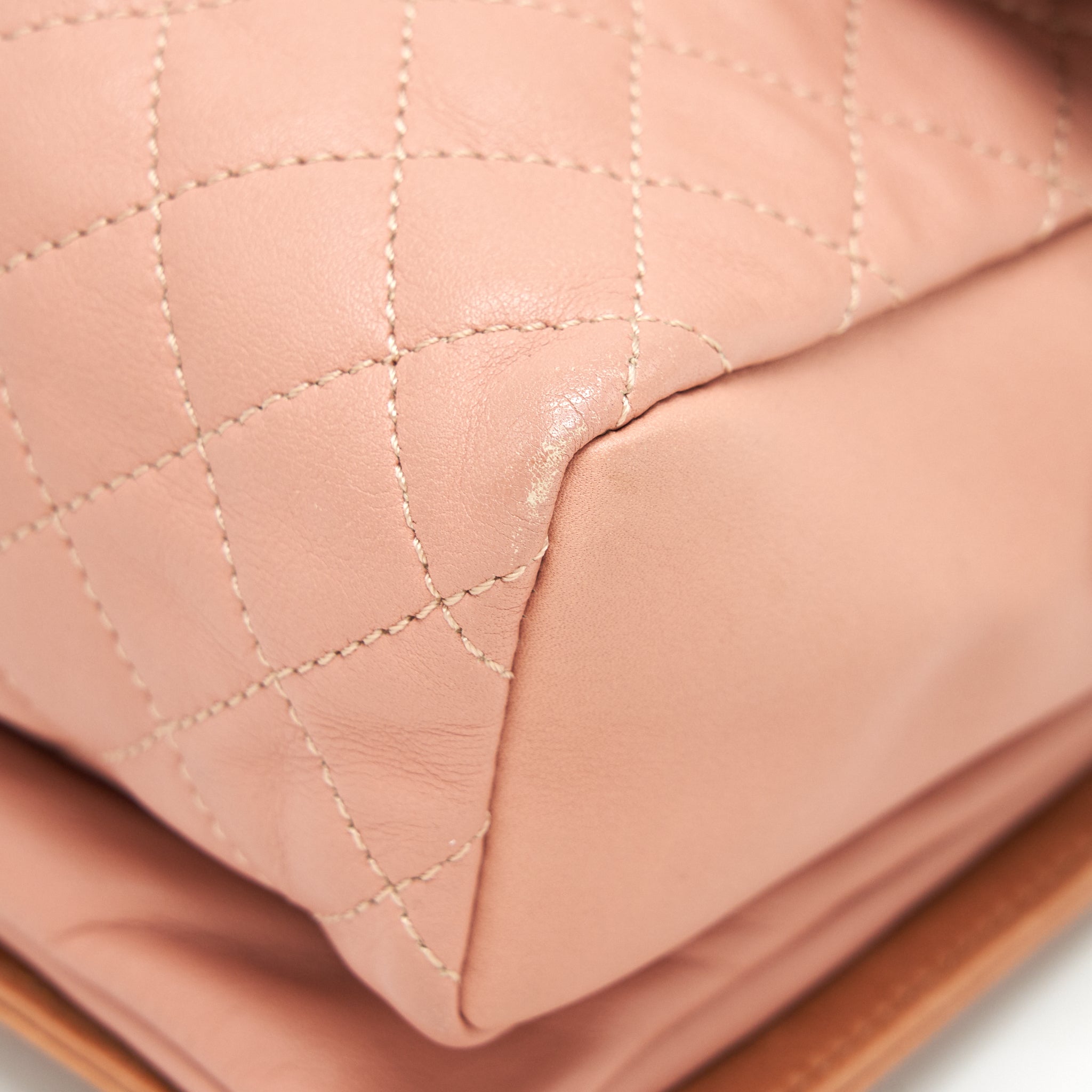 CHANEL QUILTED FLAP SHOULDER BAG PINK
