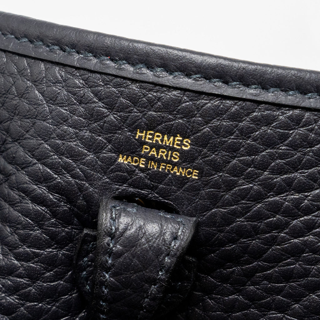 HERMES MINI EVELYN CLEMENCE CABAN GHW