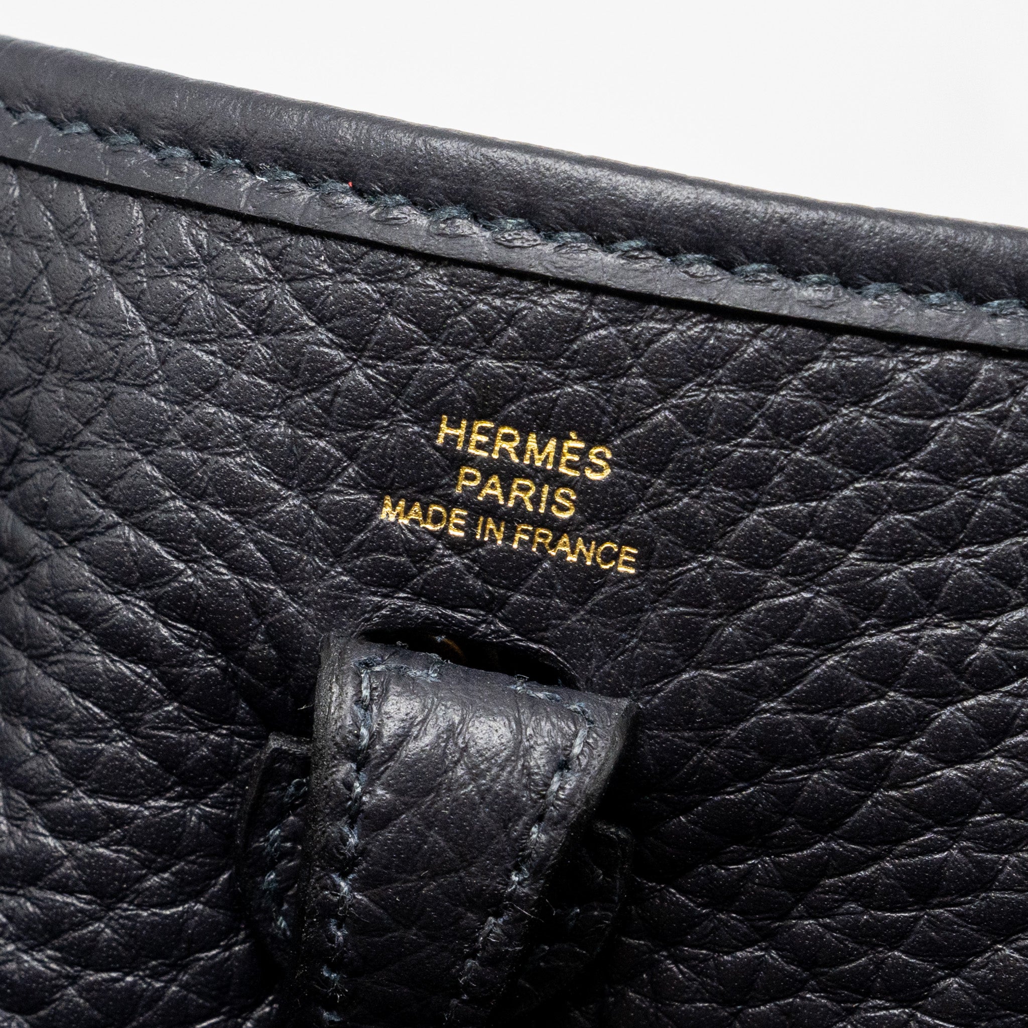 HERMES MINI EVELYN CLEMENCE CABAN GHW