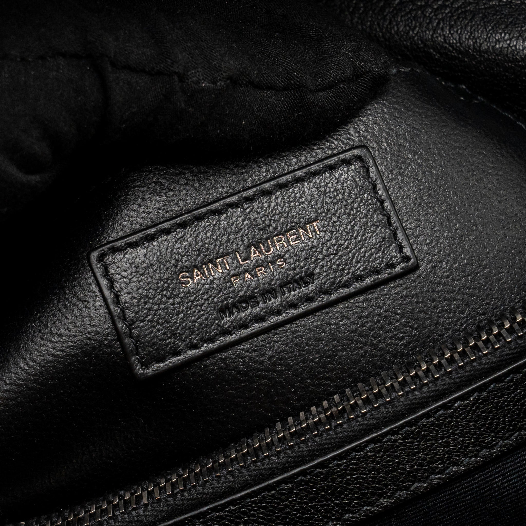 SAINT LAURENT/YSL MEDIUM COLLEGE BAG LAMBSKIN BLACK SHW