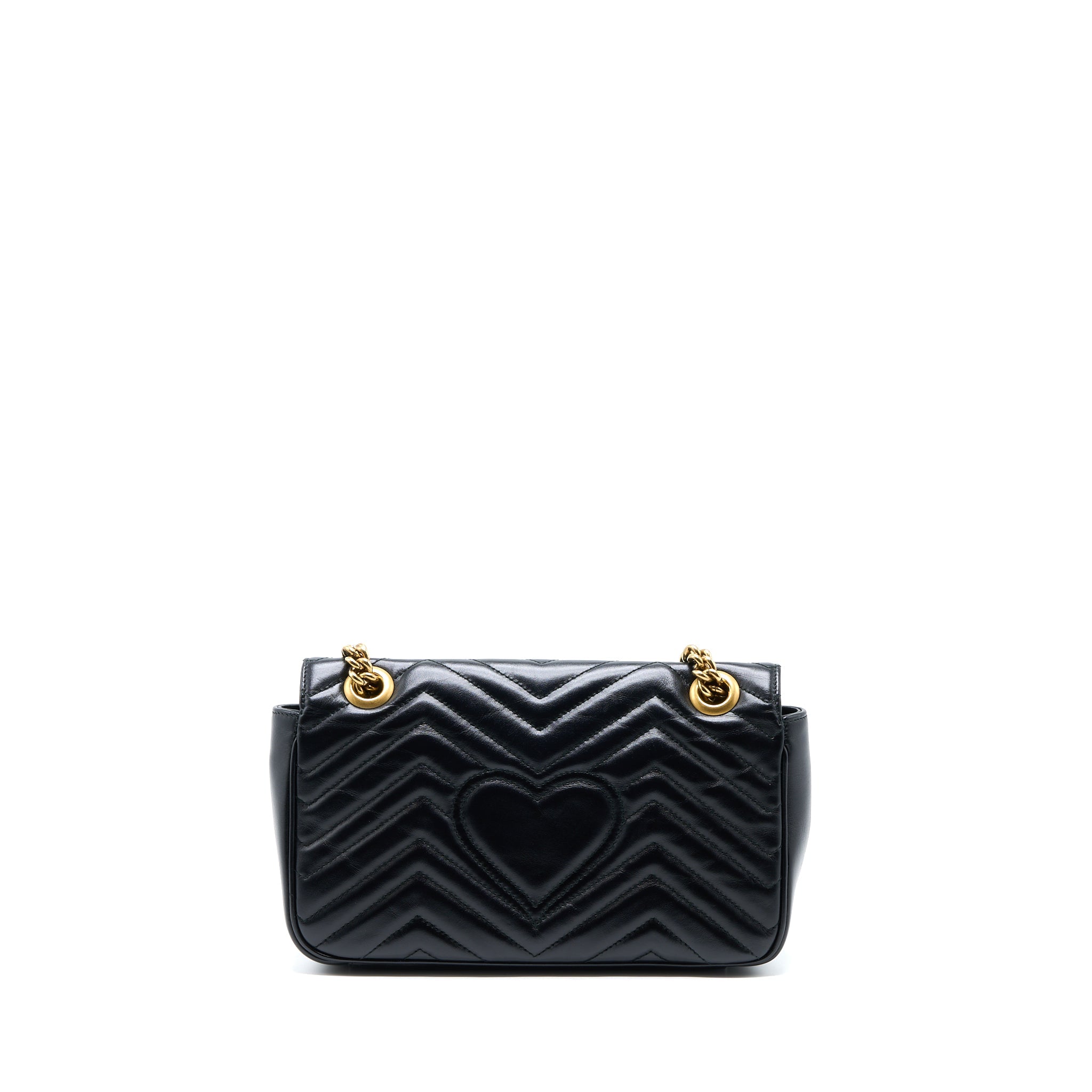 GUCCI SMALL MARMONT CALFSKIN BLACK GHW