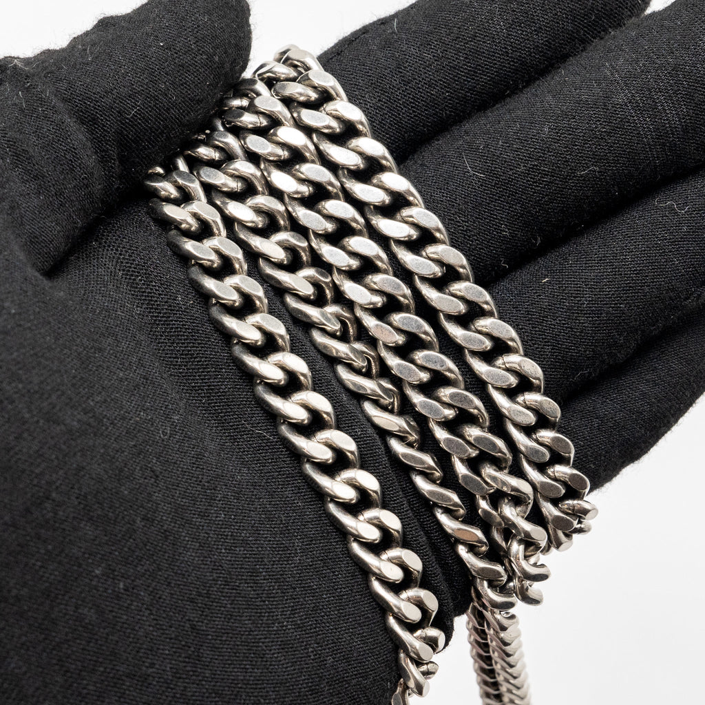 BALENCIAGA HOURGLASS WALLET ON CHAIN CROC-EMBOSSED CALFSKIN PINK SHW
