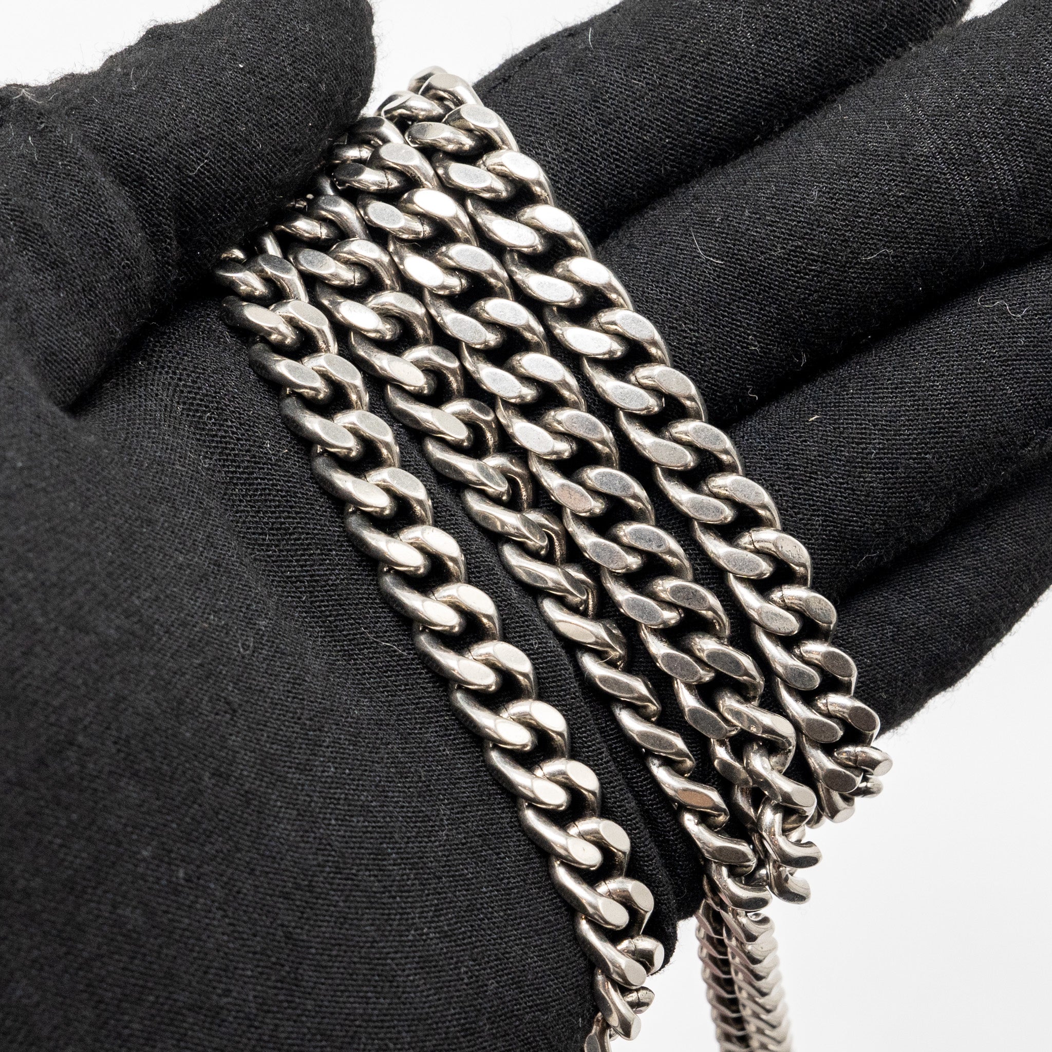 BALENCIAGA HOURGLASS WALLET ON CHAIN CROC-EMBOSSED CALFSKIN PINK SHW