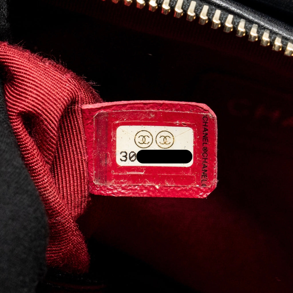 CHANEL NEW MEDIUM GABRIELLE HOBO BAG WITH TOP HANDLE CALFSKIN BLACK MULTICOLOUR HARDWARE