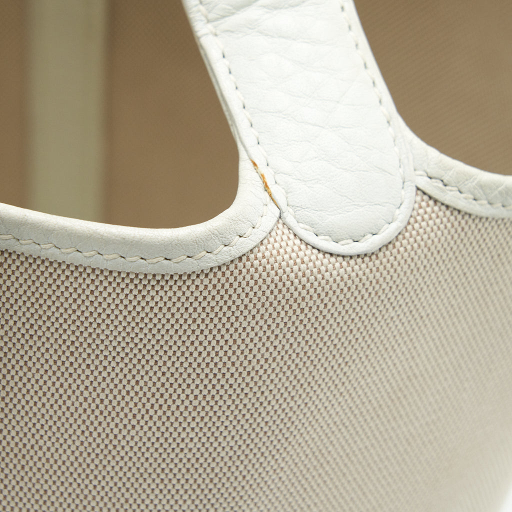 HERMES VINTAGE PICOTIN 18 CANVAS BAG