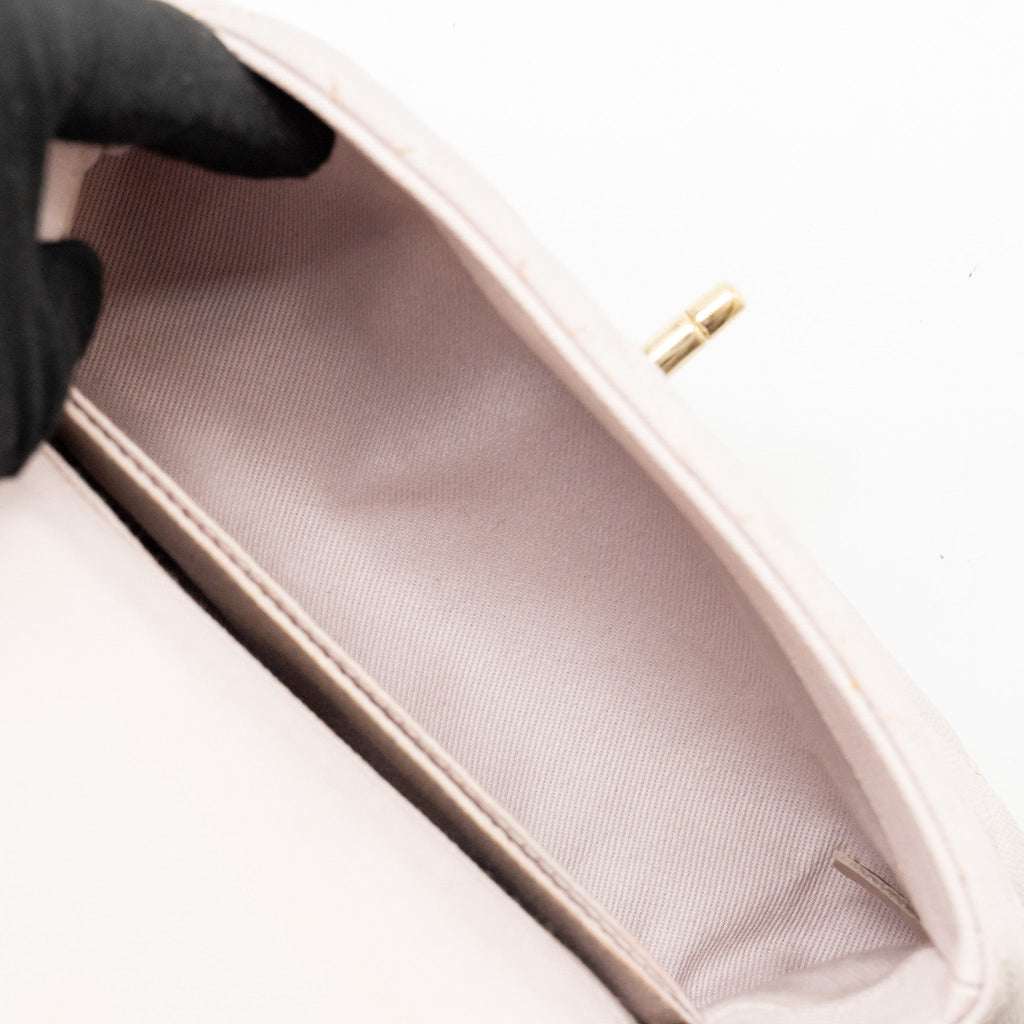 CHANEL SMALL COCO HANDLE CAVIAR LILAC LGHW