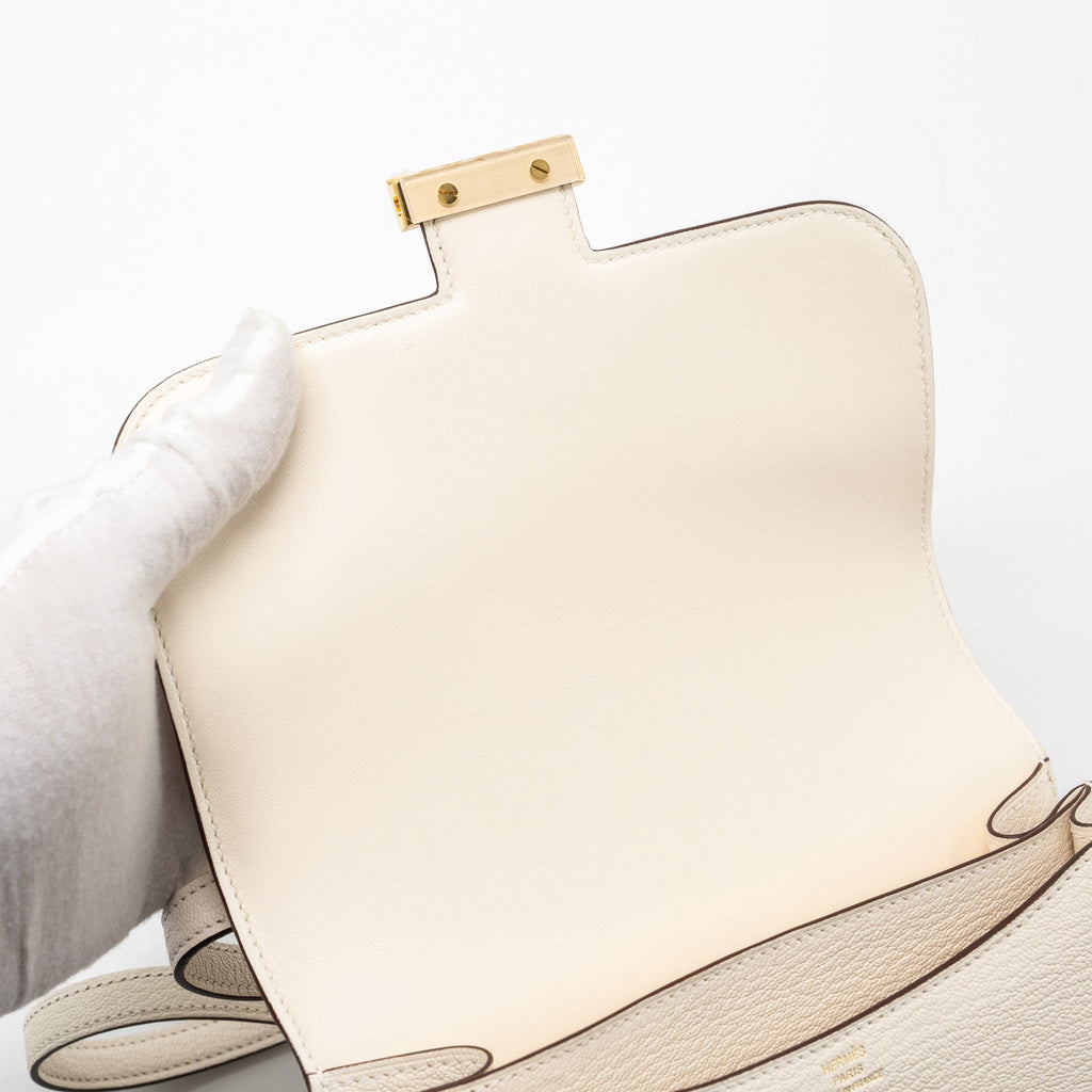 HERMES MINI CONSTANCE CHÈVRE MYSORE NATA GHW