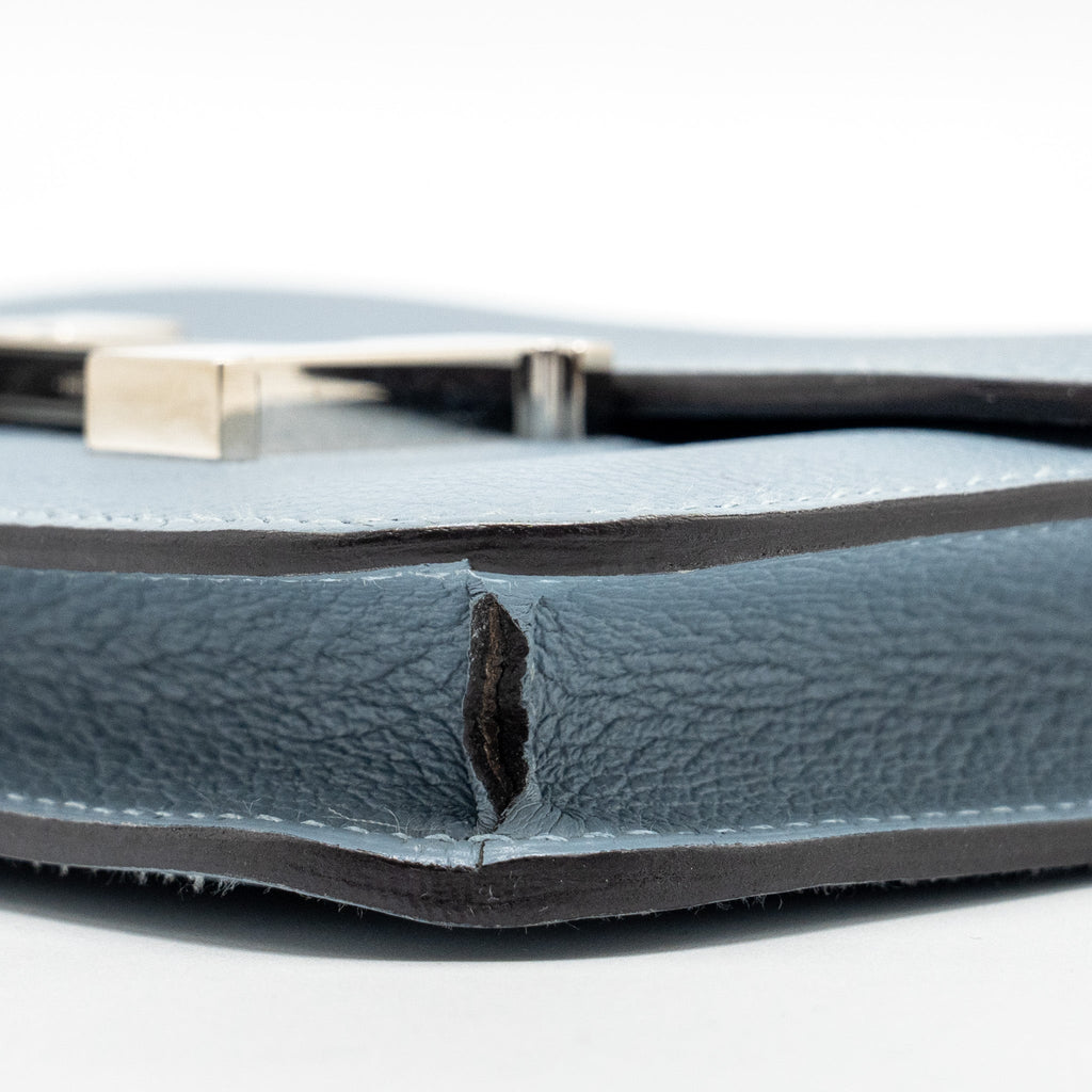 HERMES CONSTANCE SLIM EVERCOLOR J7 BLUE LIN SHW