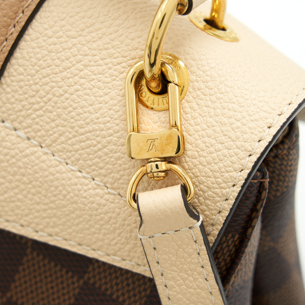 LOUIS VUITTON CLAPTON BACKPACK DAMIER EBENE LEATHER BROWN