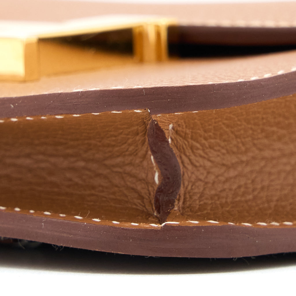 HERMES CONSTANCE SLIM EVERCOLOR GOLD GHW