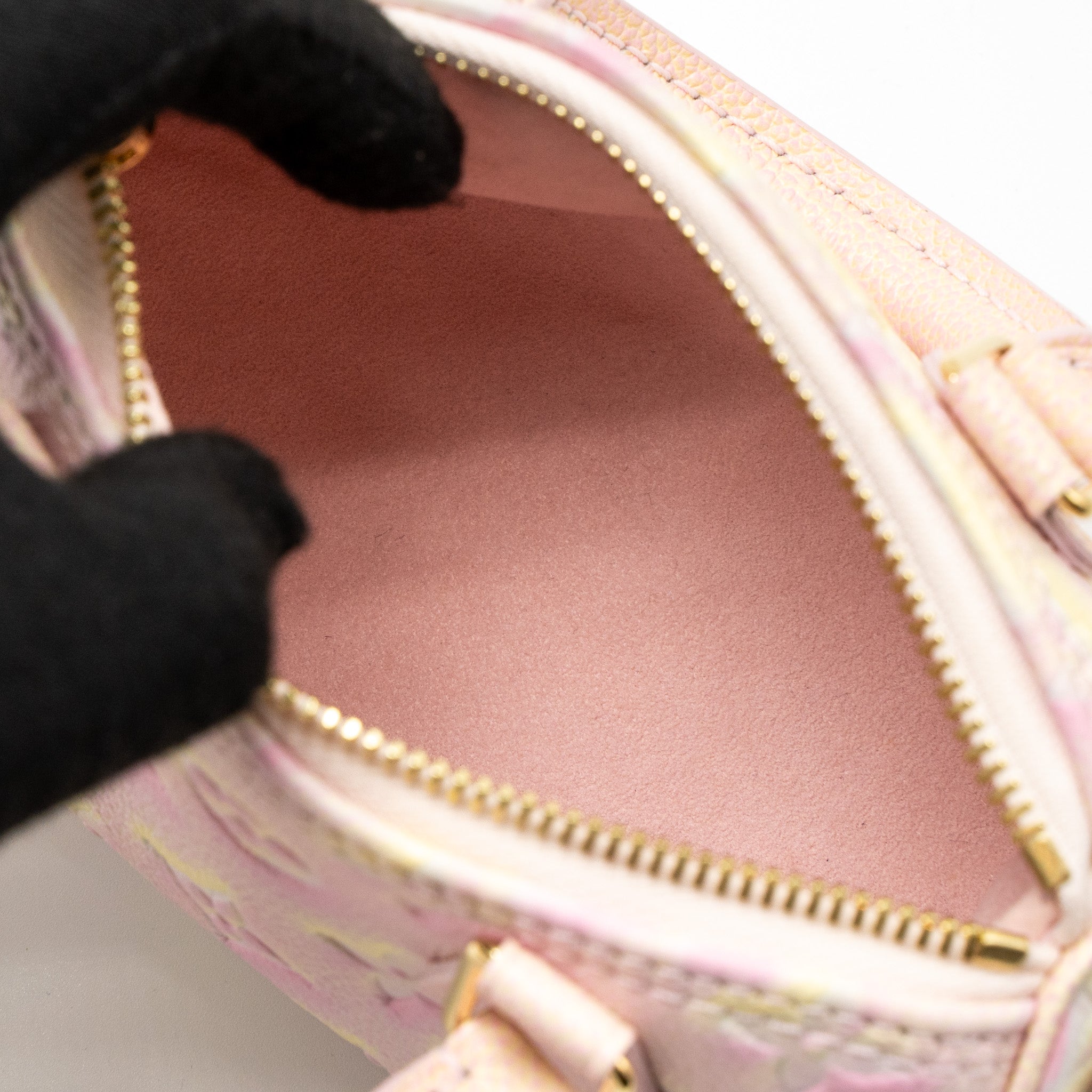 LOUIS VUITTON NANO SPEEDY MONOGRAM EMPREINTE PINK/MULTICOLOUR GHW (NEW VERSION)
