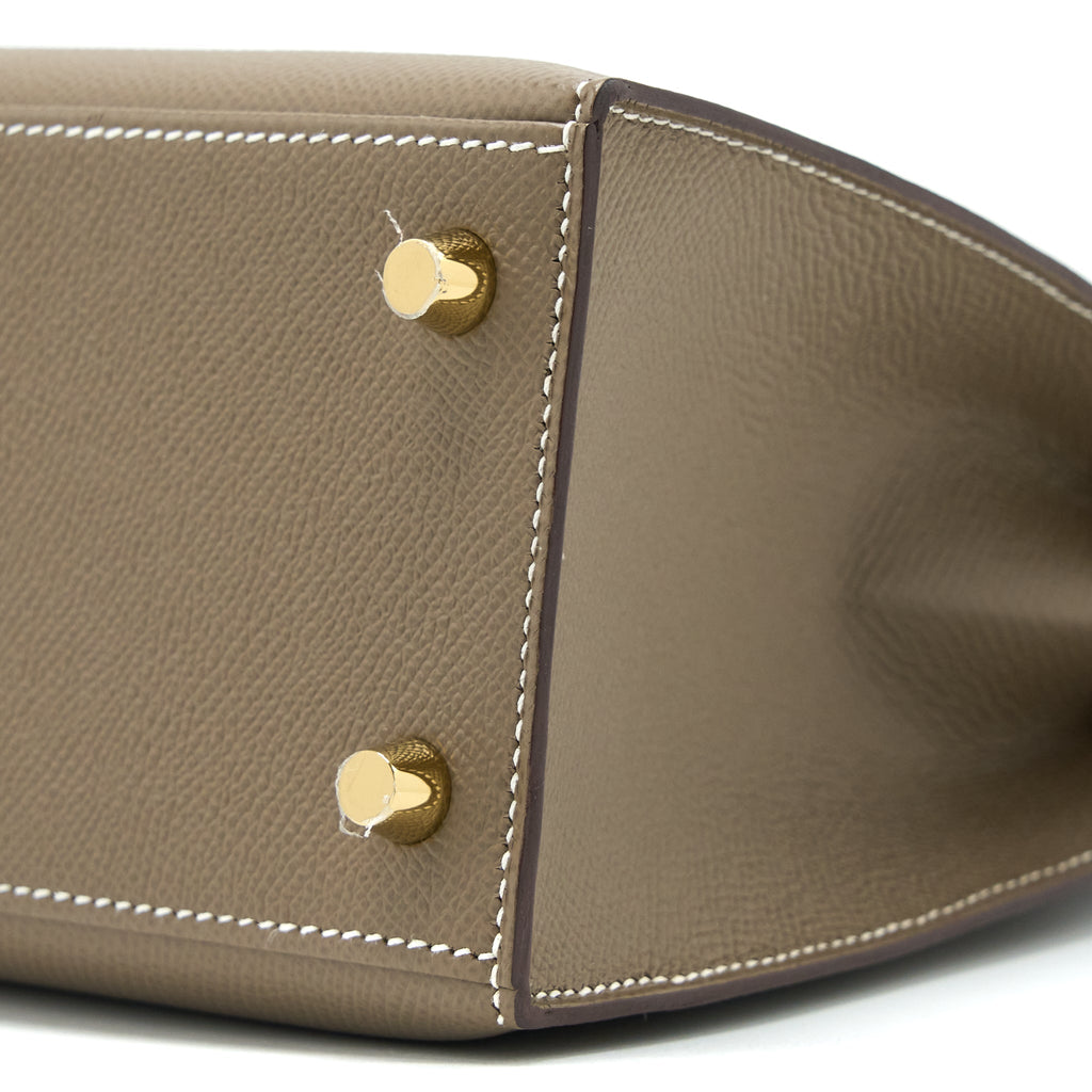 HERMES KELLY 25 EPSOM ETOUPE GHW