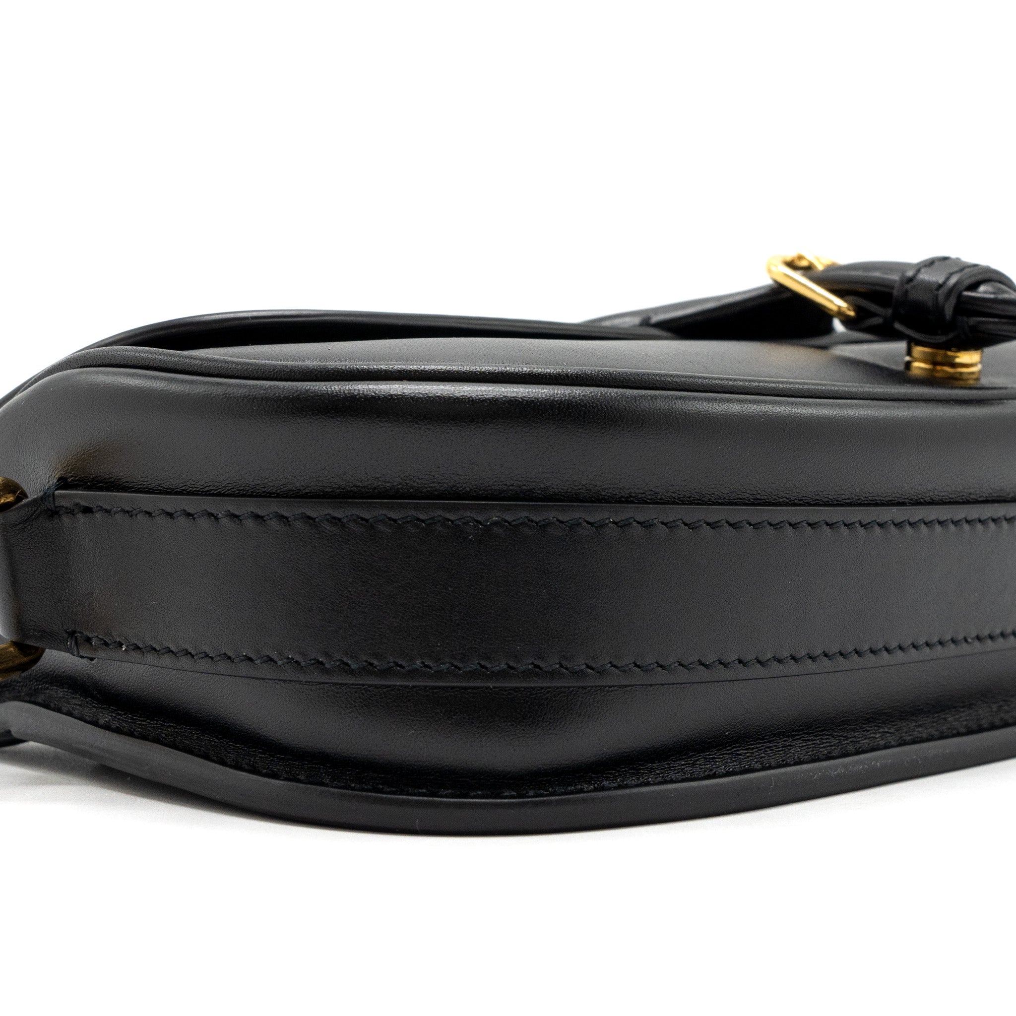 DIOR BOBBY EAST-WEST BAG BOX CALFSKIN BLACK GHW