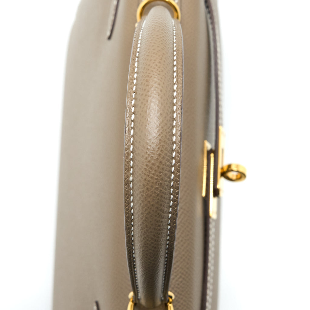 HERMES KELLY 25 EPSOM ETOUPE GHW