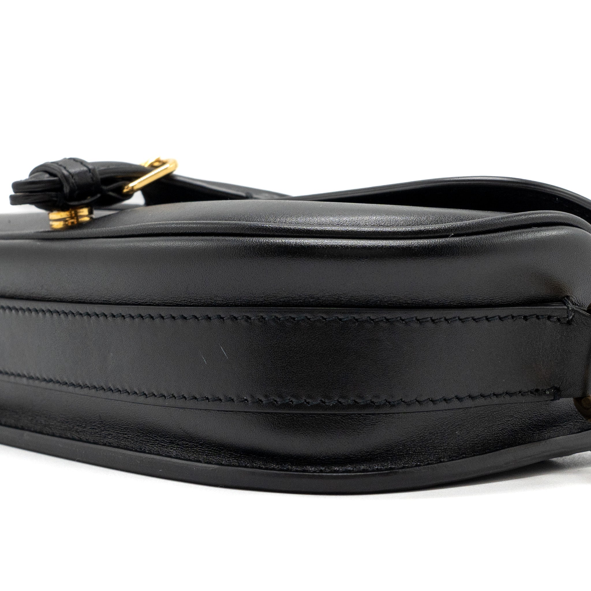 DIOR BOBBY EAST-WEST BAG BOX CALFSKIN BLACK GHW