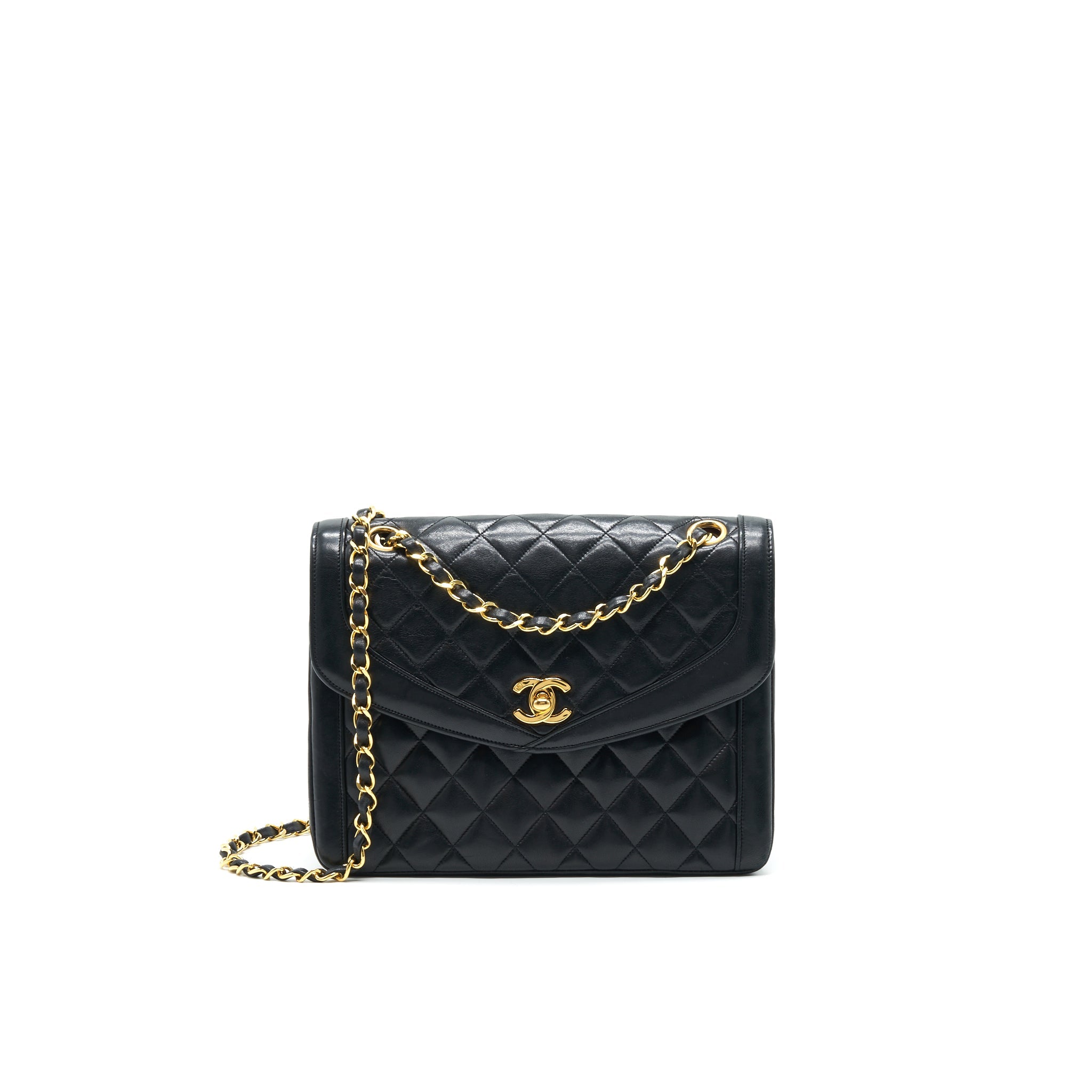 CHANEL VINTAGE CC FLAP BAG IN GHW