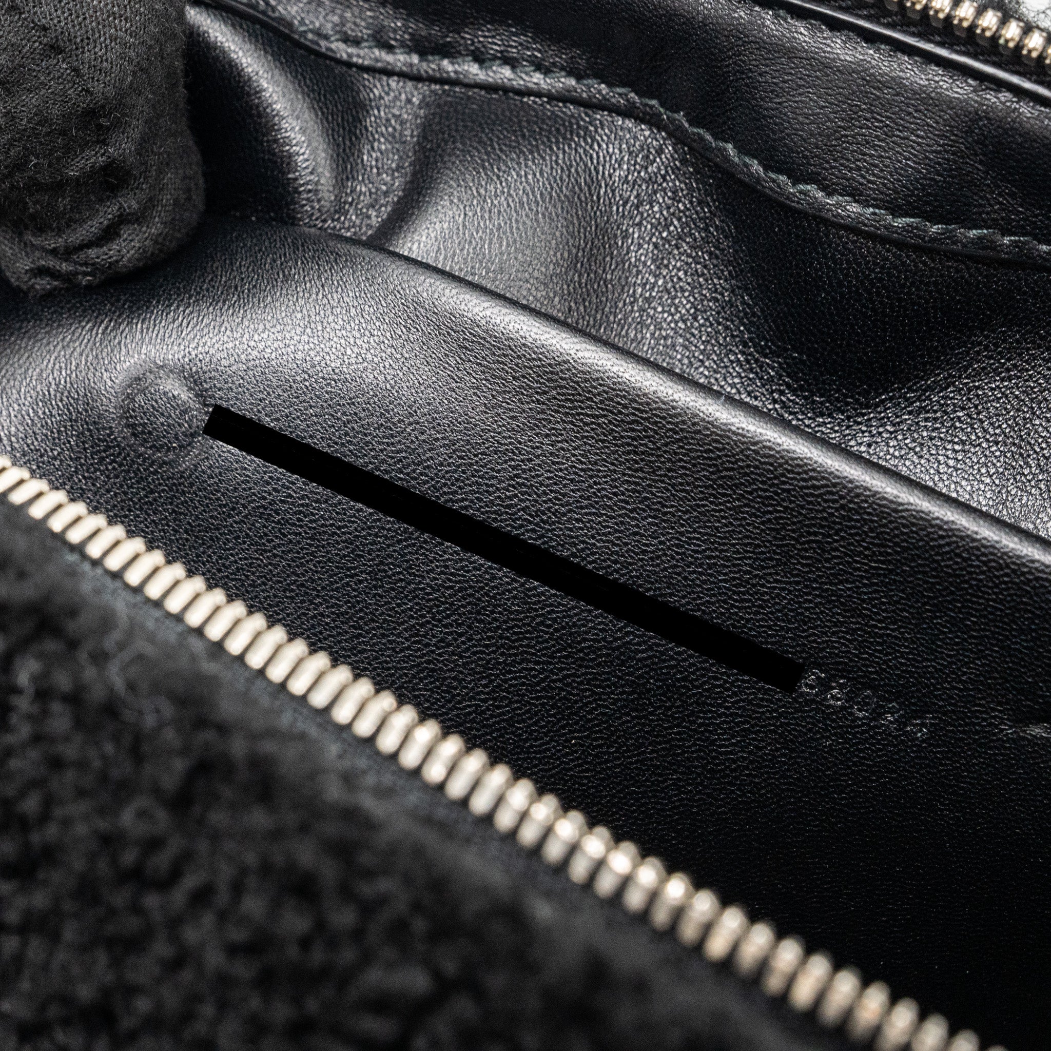 BALENCIAGA ZIP POUCH CLUTCH SHEARLING BLACK/ WHITE SHW