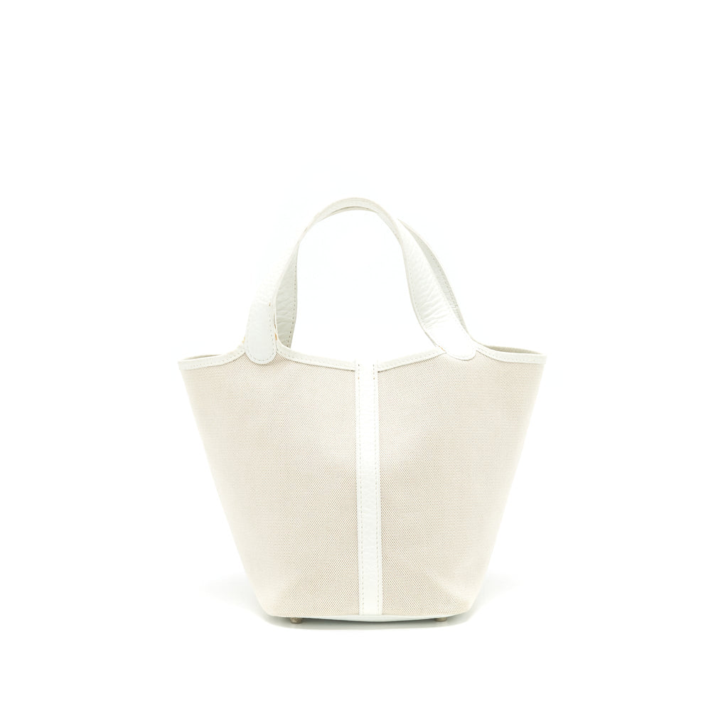 HERMES VINTAGE PICOTIN 18 CANVAS BAG