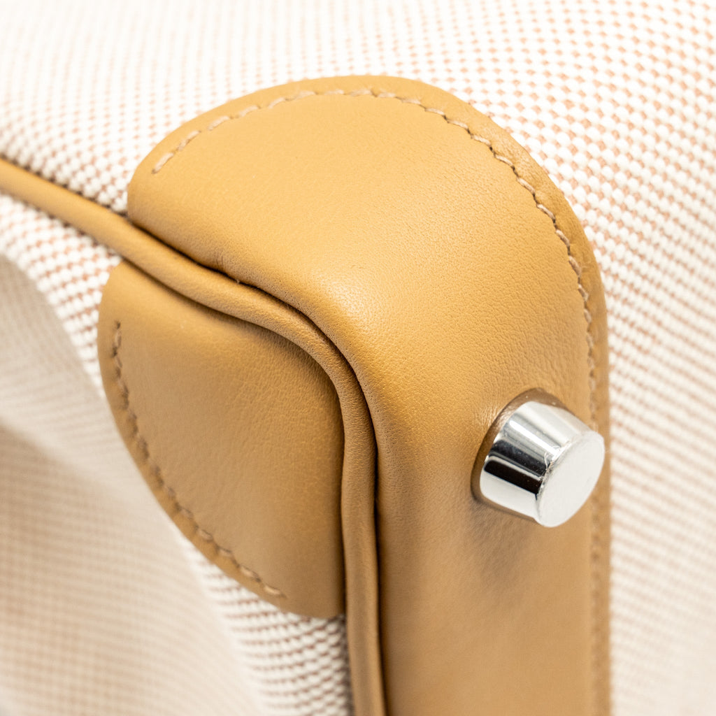 HERMES BIRKIN 25 TOILE SWIFT/CANVAS BISCUIT SHW