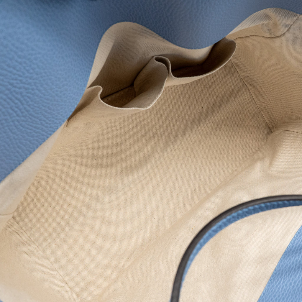 GUCCI MEDIUM SWING TOTE BAG CALFSKIN BLUE GHW