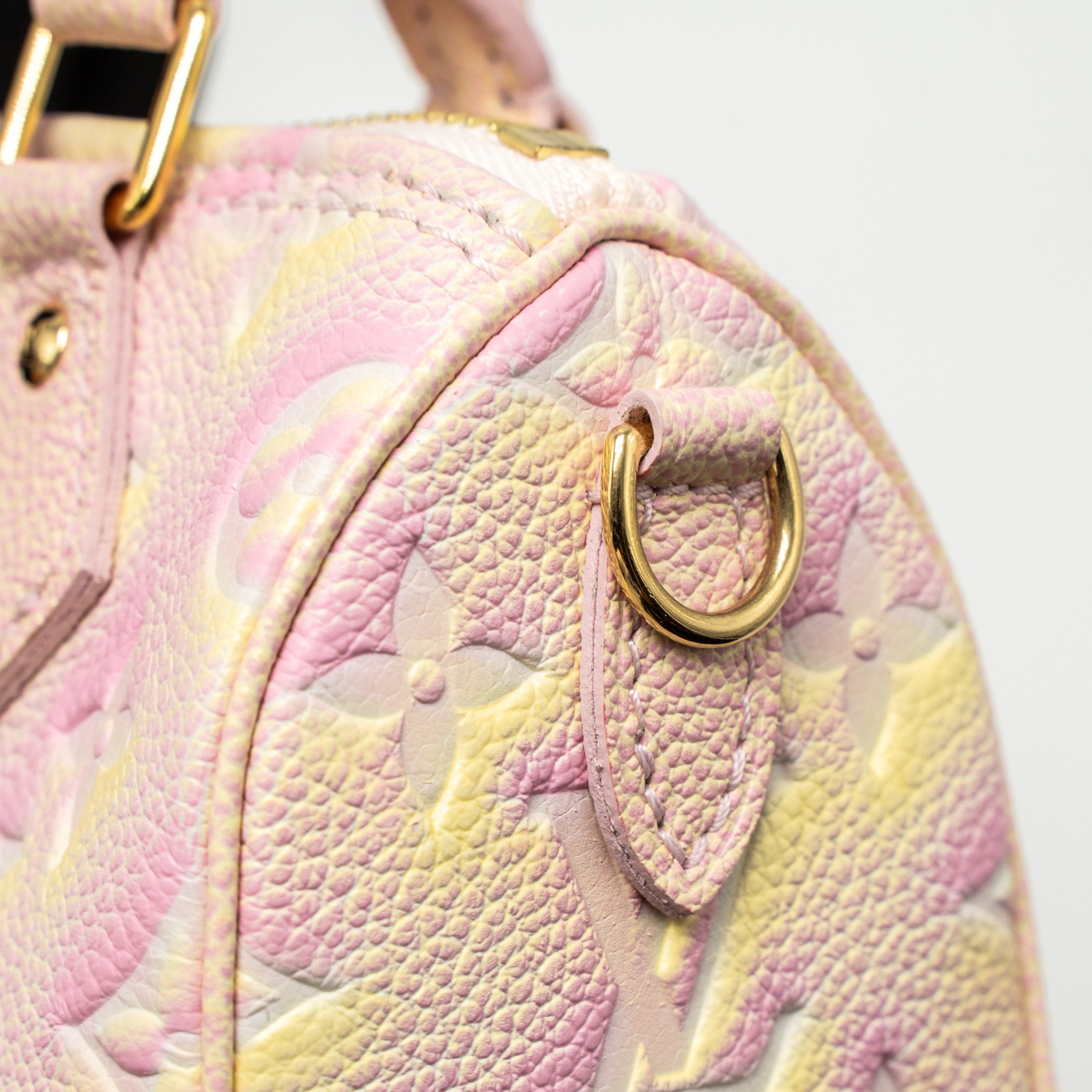 LOUIS VUITTON NANO SPEEDY MONOGRAM EMPREINTE PINK/MULTICOLOUR GHW (NEW VERSION)