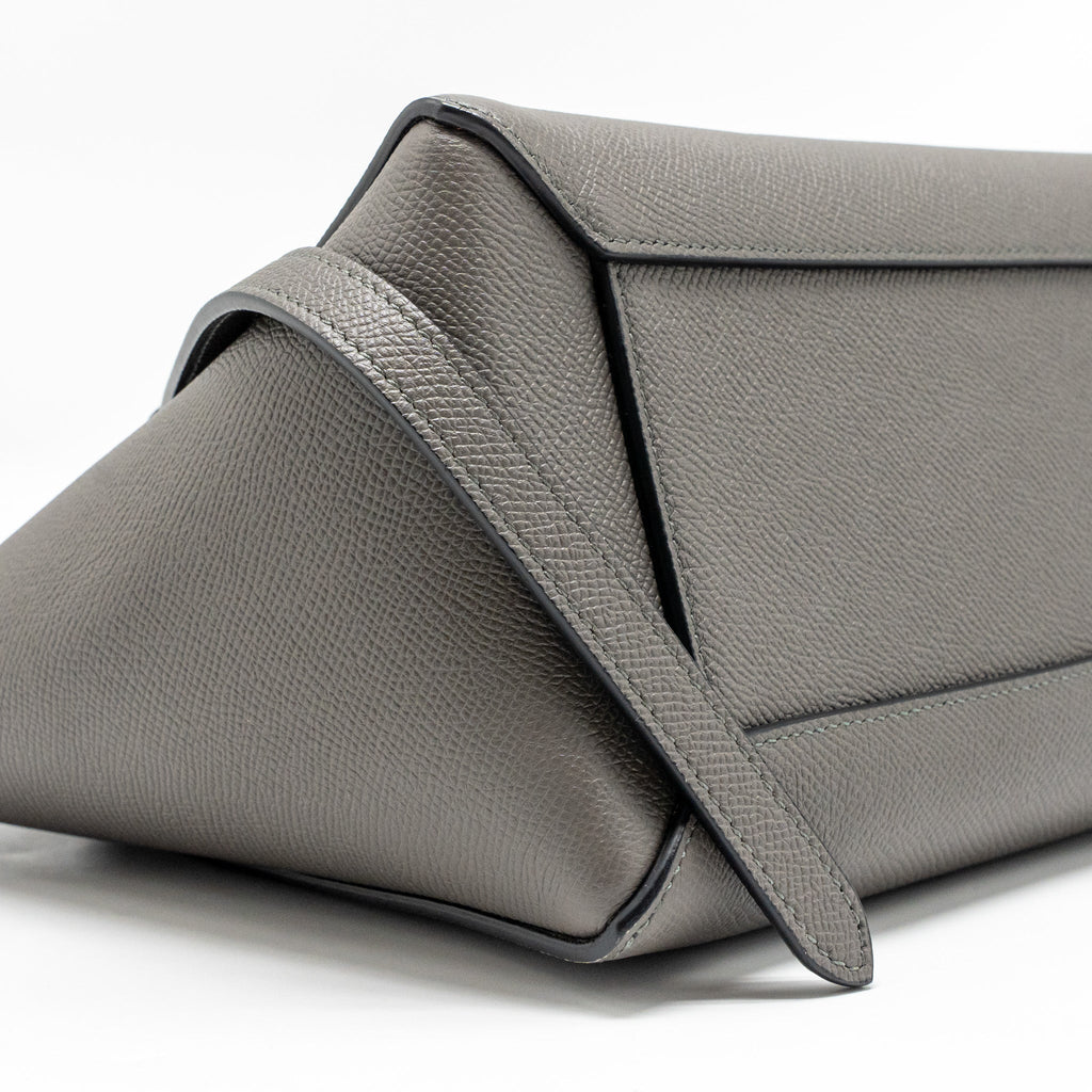 CELINE MICRO BELT BAG CALFSKIN DARK GREY GHW