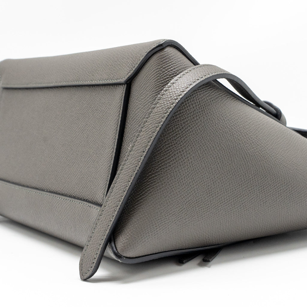 CELINE MICRO BELT BAG CALFSKIN DARK GREY GHW