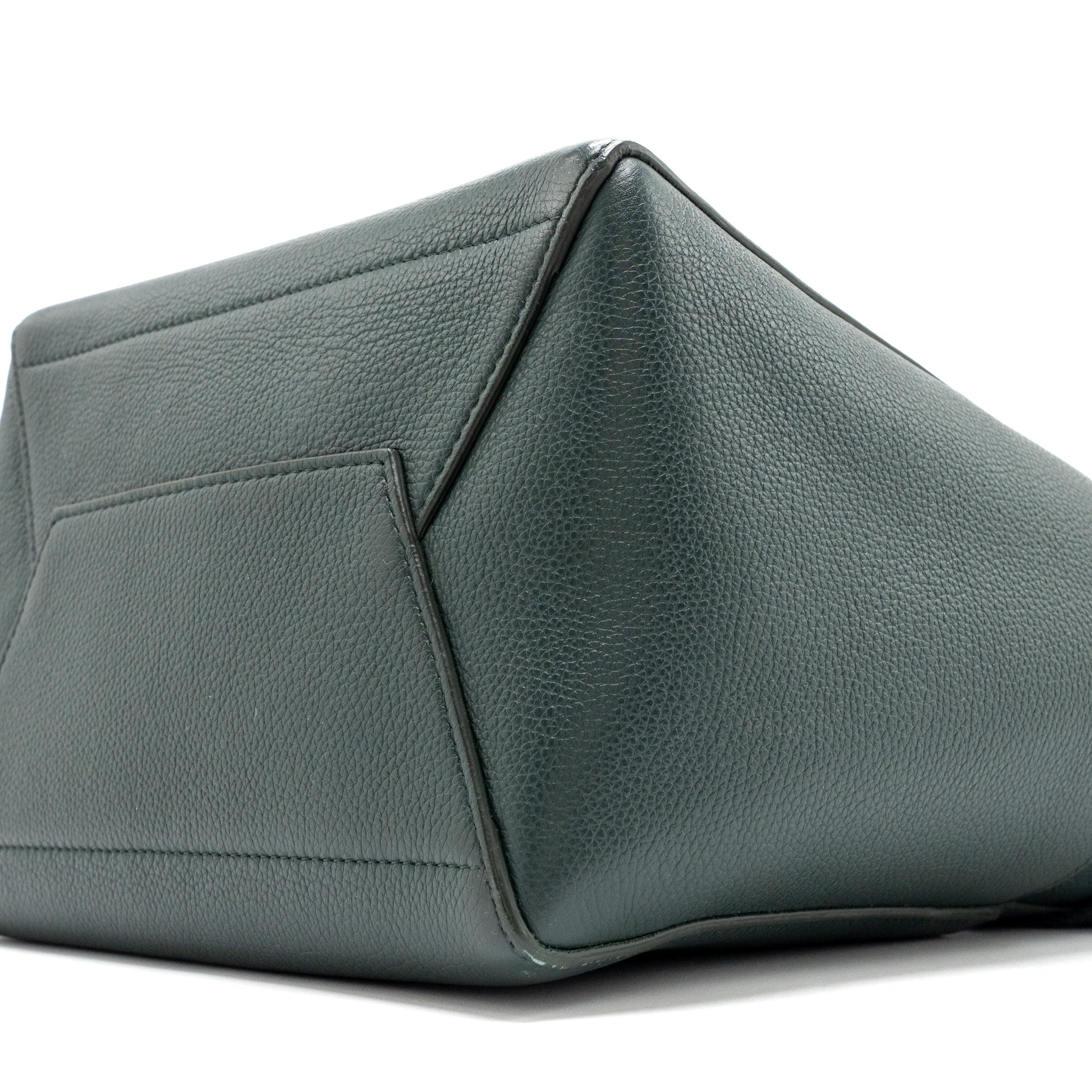 CELINE SANGLE BUCKET BAG CALFSKIN DARK GREEN GHW