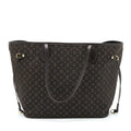LOUIS VUITTON NEVERFULL MM MONOGRAM FABRIC DARK BROWN GHW