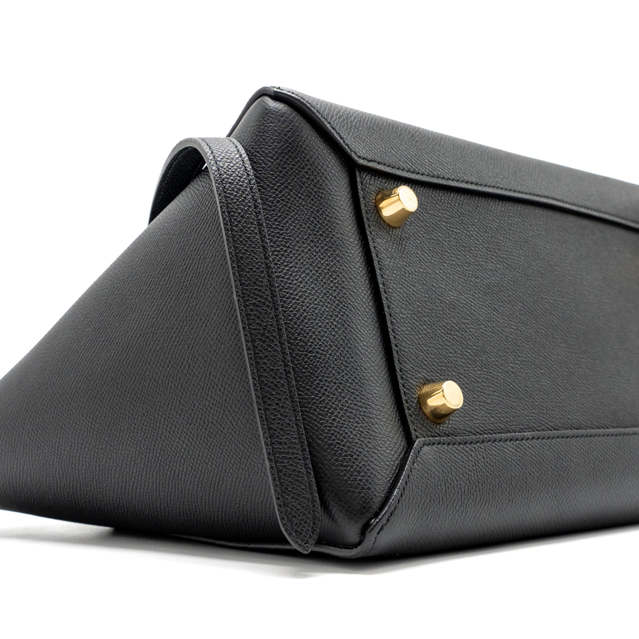 CELINE MINI BELT BAG GRAINED CALFSKIN BLACK GHW