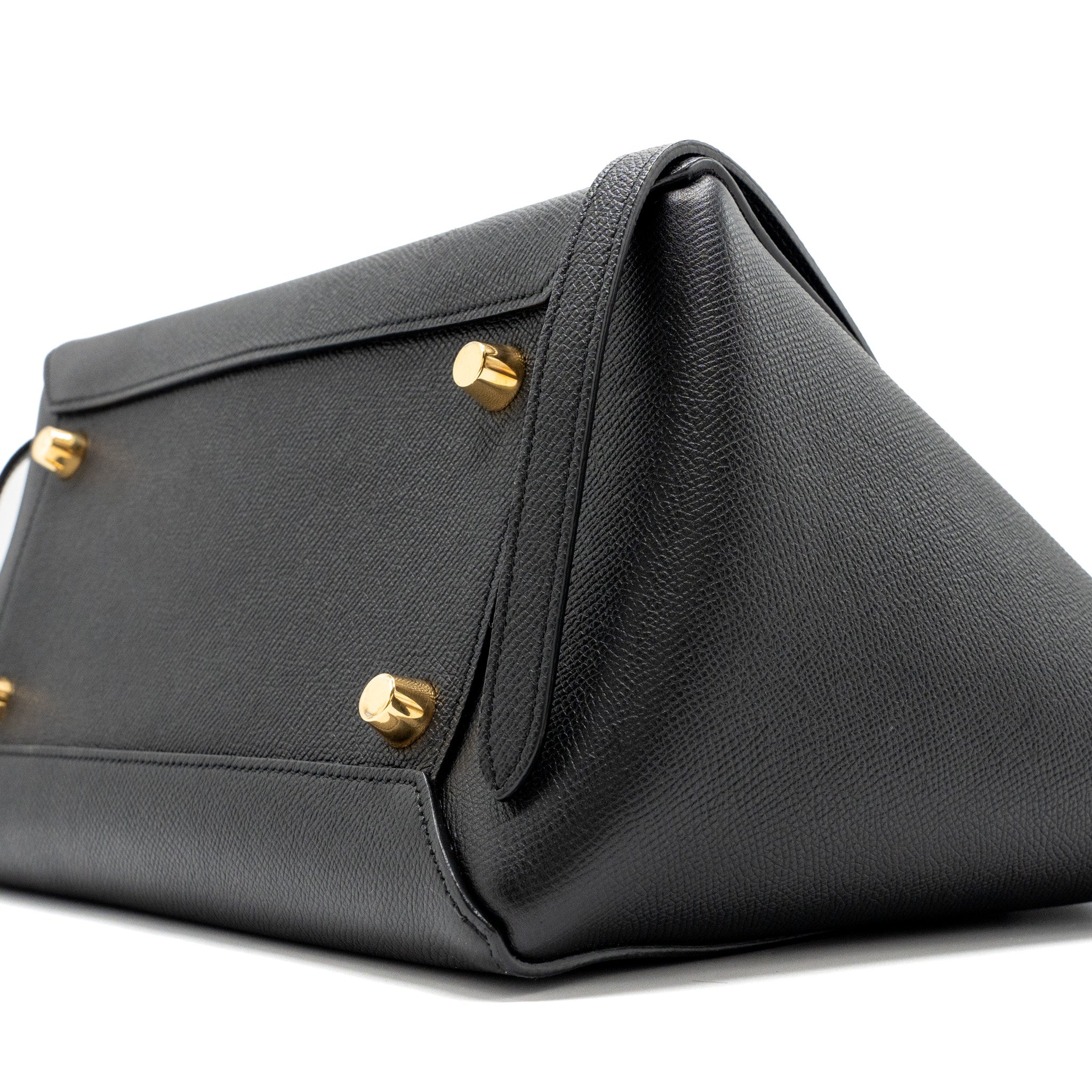CELINE MINI BELT BAG GRAINED CALFSKIN BLACK GHW