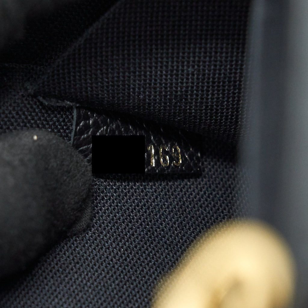 LOUIS VUITTON FELICIE POCHETTE MONOGRAM EMPREINTE LEATHER BLACK