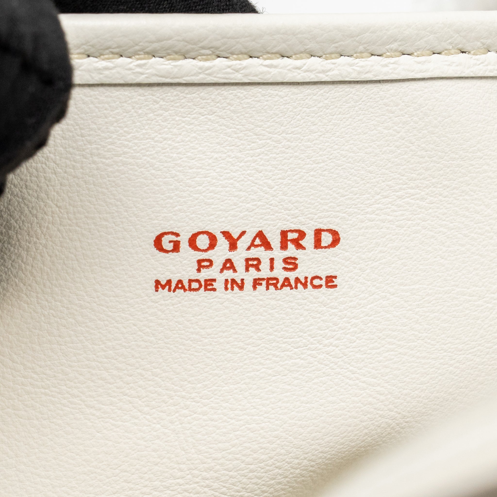 GOYARD ANJOU MINI BAG GOYARDINE CANVAS/CHEVROCHES CALFSKIN WHITE SHW