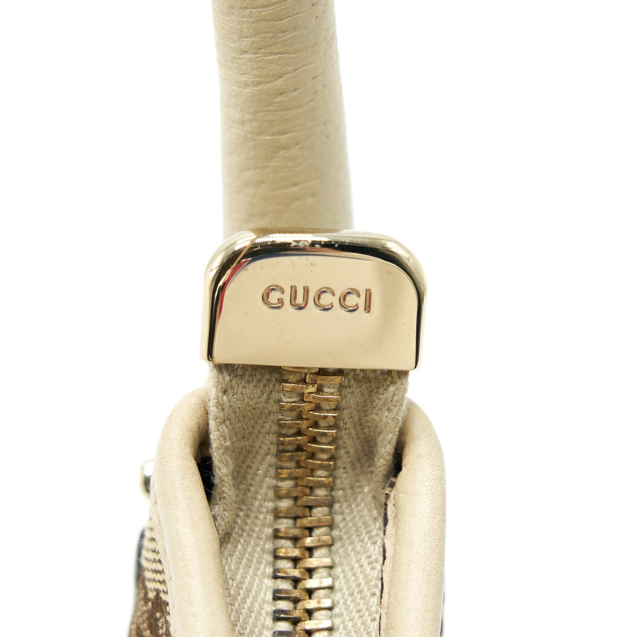 GUCCI ABBEY CANVAS LEATHER SHOULDER BAG