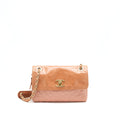 CHANEL QUILTED FLAP SHOULDER BAG PINK