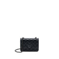 CHANEL SQUARE TRENDY CC WALLET ON CHAIN LAMBSKIN SO BLACK
