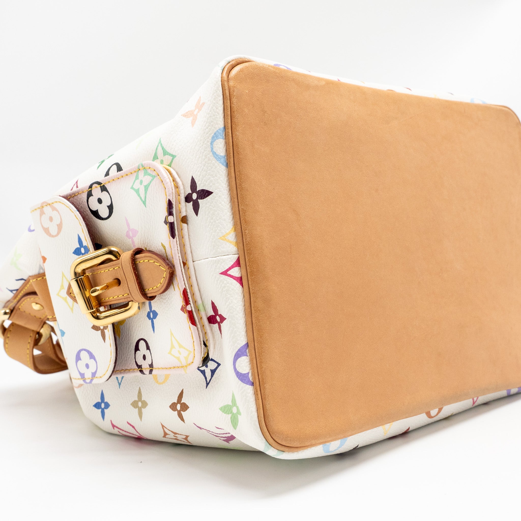 LOUIS VUITTON PETIT NOE MONOGRAM CANVAS WHITE / MULTICOLOUR GHW