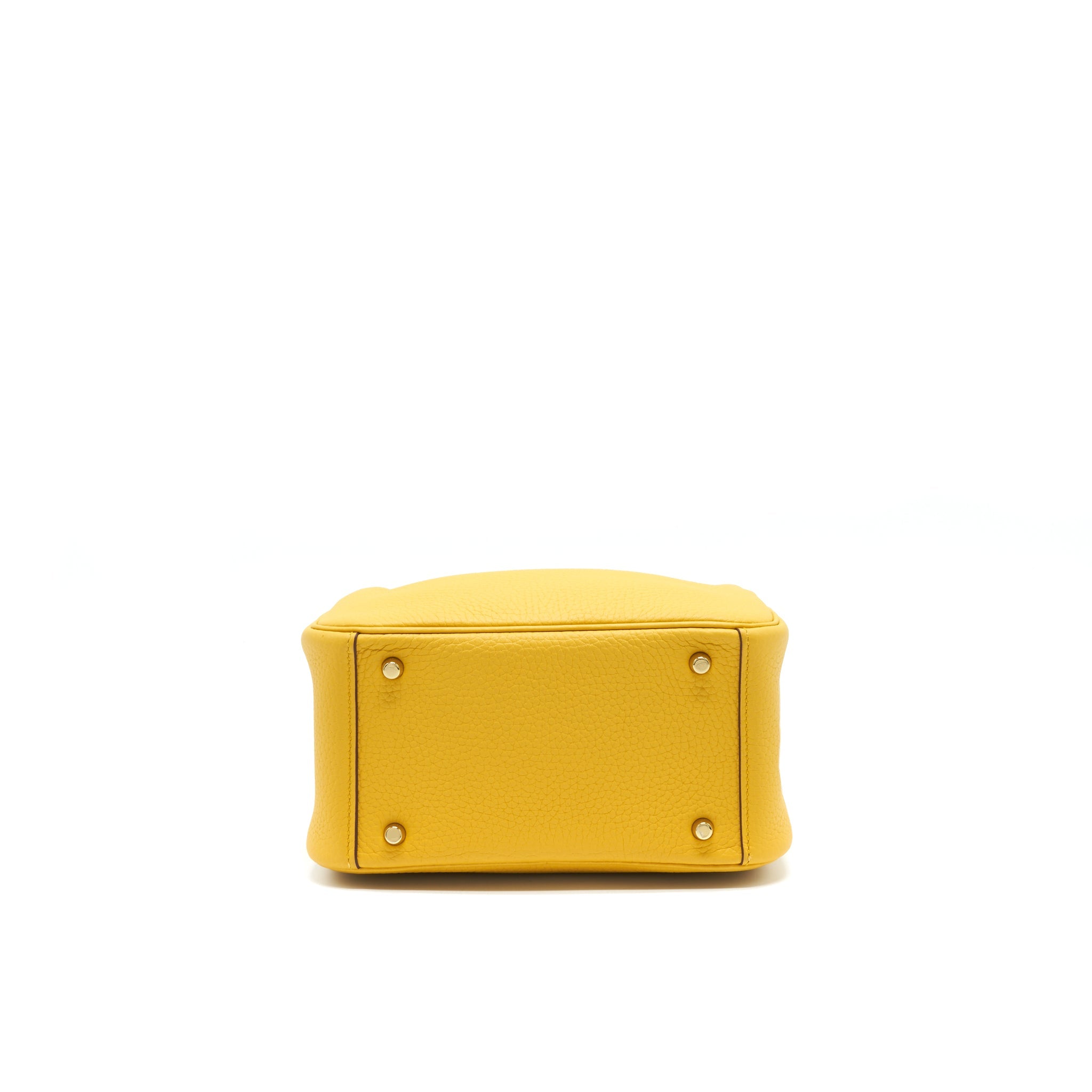 HERMES MINI LINDY 9D JAUNE AMBRE GHW