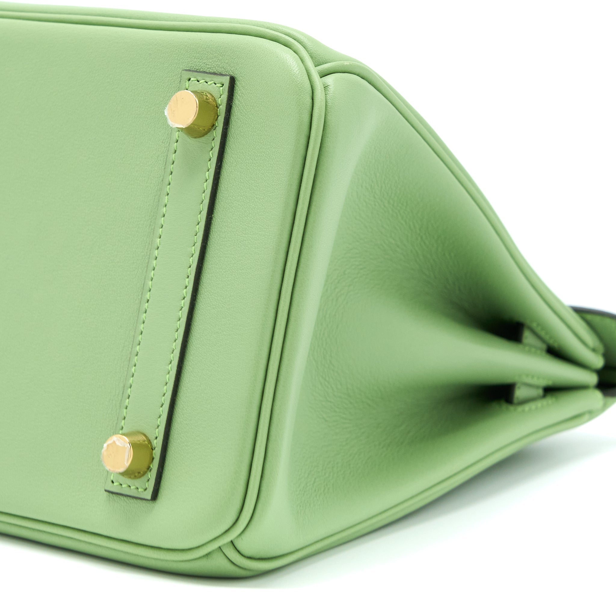 HERMES BIRKIN 25 SWIFT 3I VERT CRIQUET GHW
