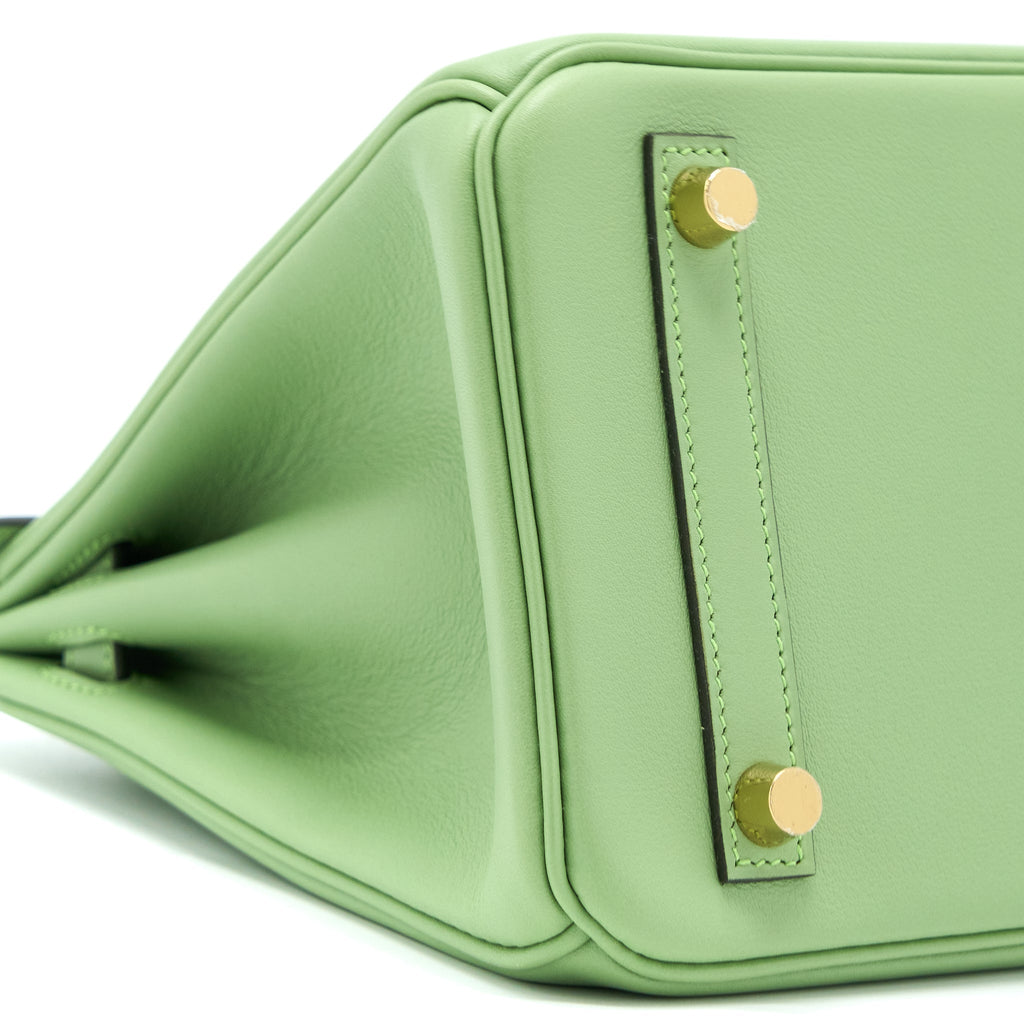 HERMES BIRKIN 25 SWIFT 3I VERT CRIQUET GHW