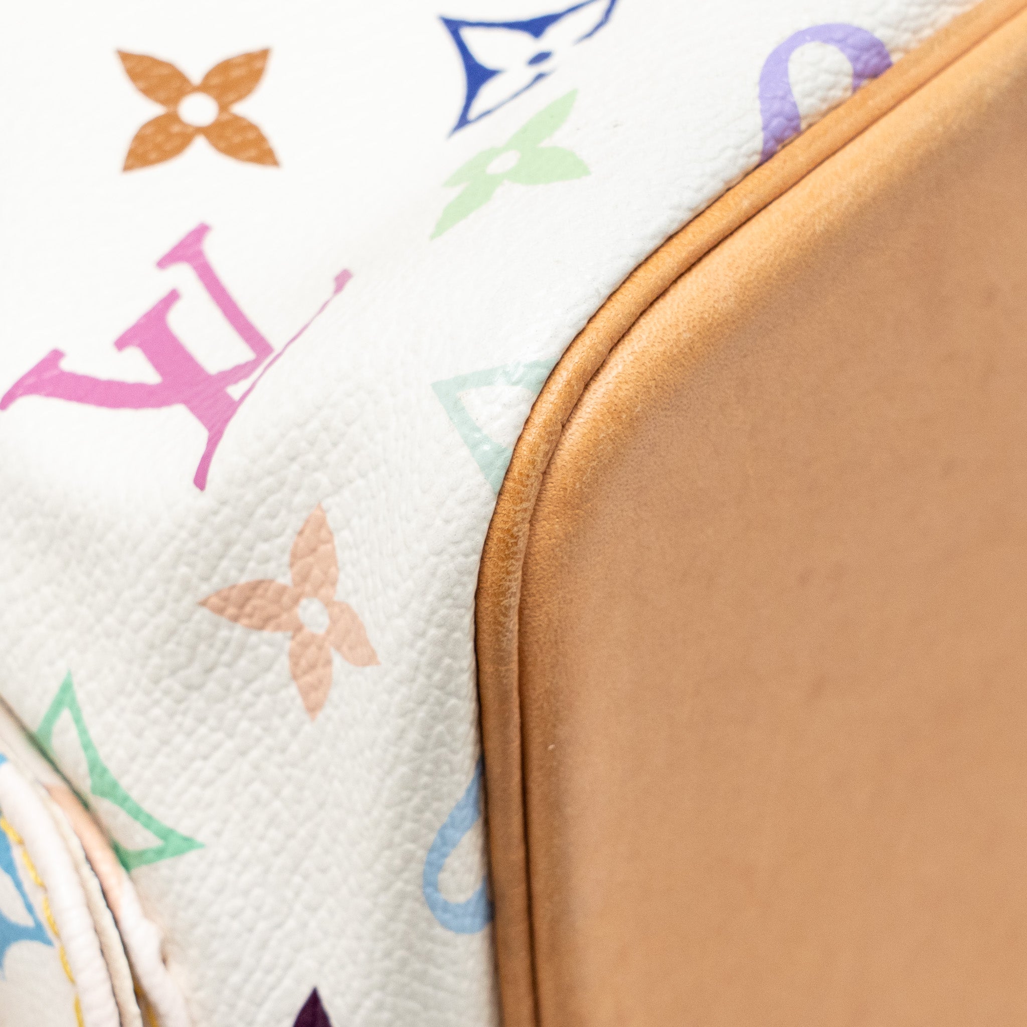 LOUIS VUITTON PETIT NOE MONOGRAM CANVAS WHITE / MULTICOLOUR GHW