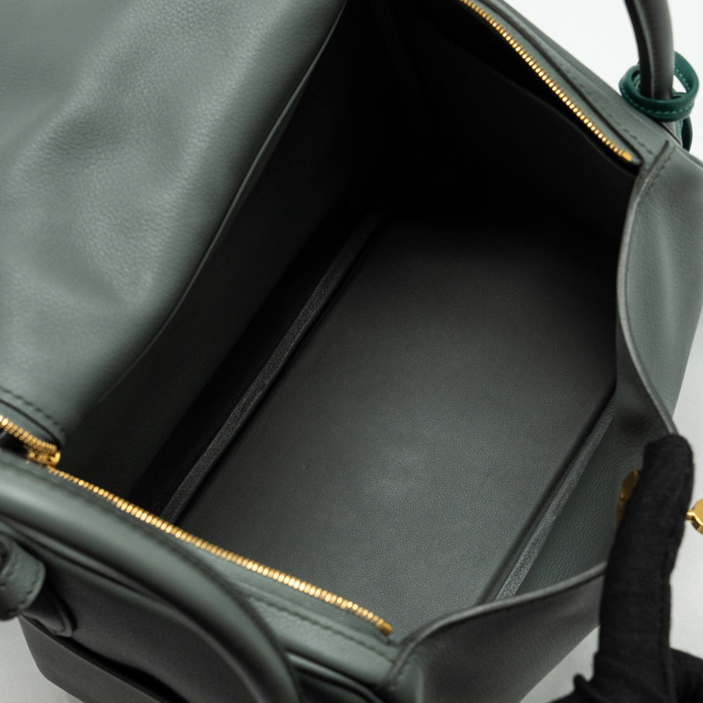 HERMES LINDY 26 EVERCOLOR VERT AMANDE GHW