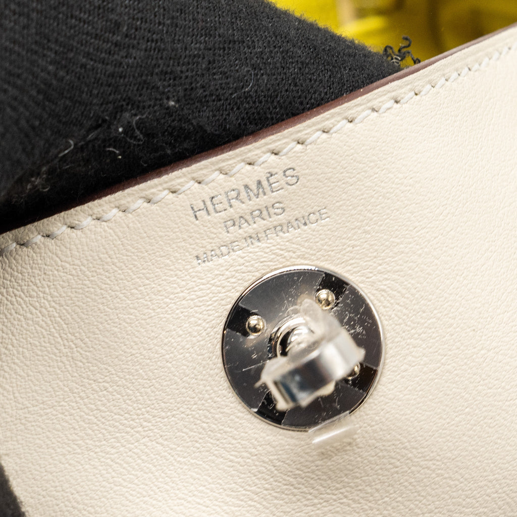 HERMES MINI LINDY SWIFT NATA / LIME SHW