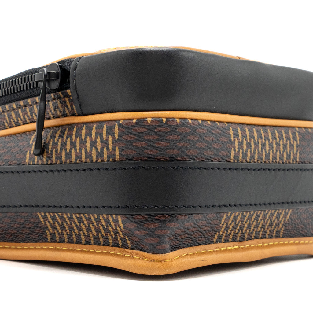 LOUIS VUITTON X NIGO AMAZON SLING BAG MONOGRAM CANVAS BLACK HARDWARE