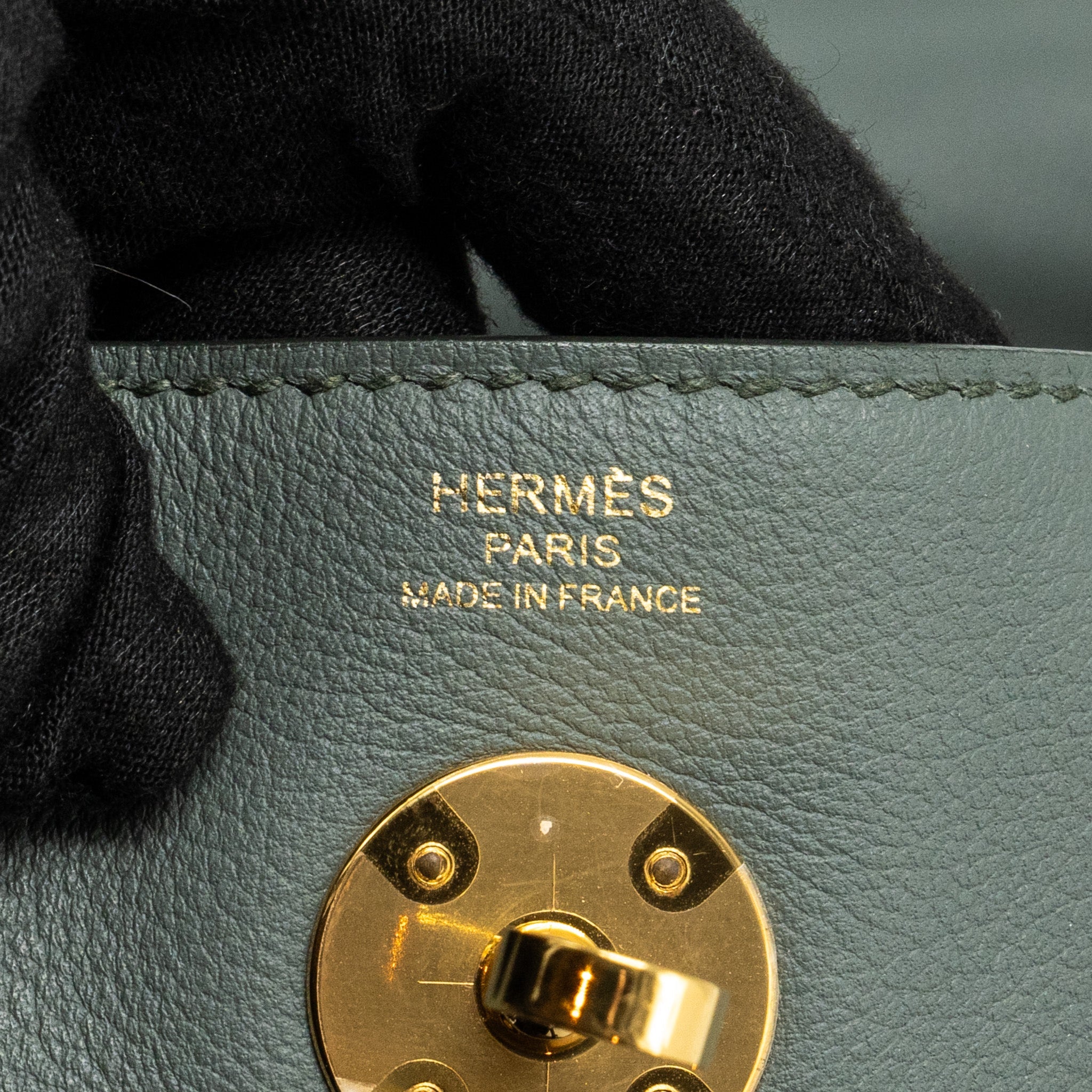 HERMES LINDY 26 EVERCOLOR VERT AMANDE GHW