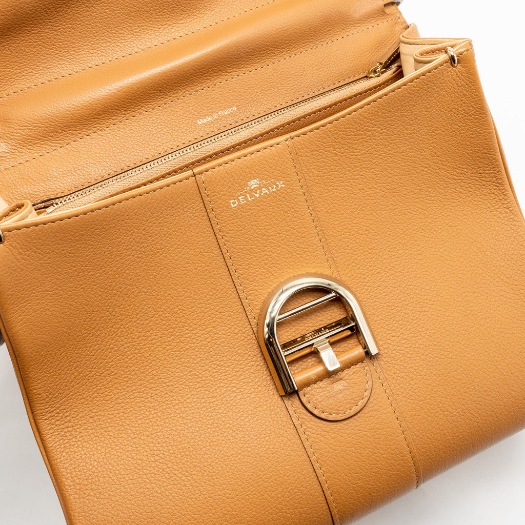 DELVAUX BRILLIANT MM CALFSKIN BROWN SHW